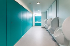 Venesta Washrooms Toilet Cubicles Unity Full Height Privacy Vepps Ips Panelling Urinals Magdalen College School3
